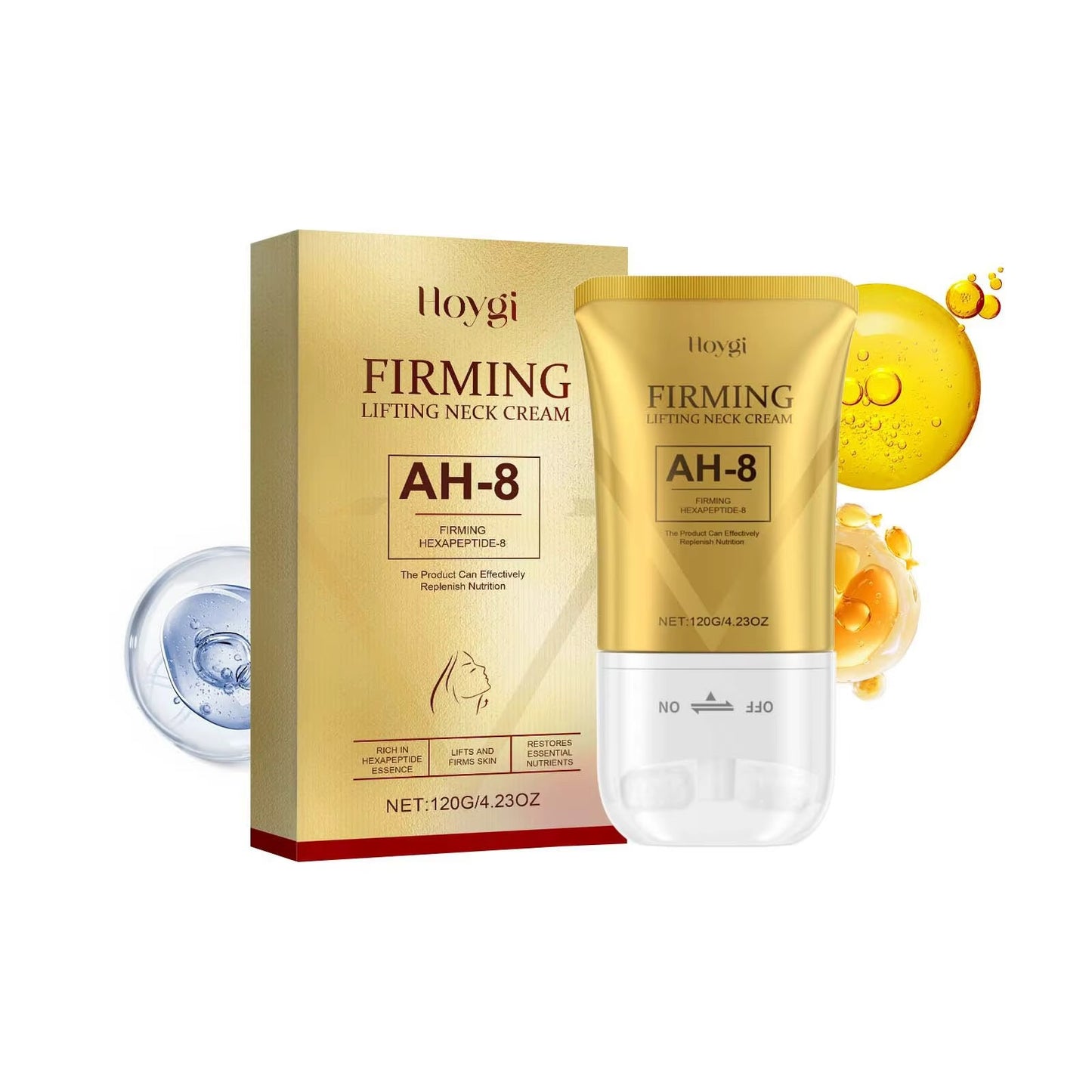 Crème de rouleau de soin de cou pour le lifting des rides Crème de massage apaisante pour la peau nourrissante et facilement absorbée