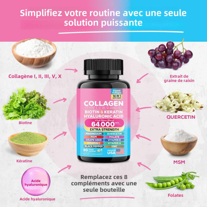 Collagène 14 en 1 pour une beauté naturelle