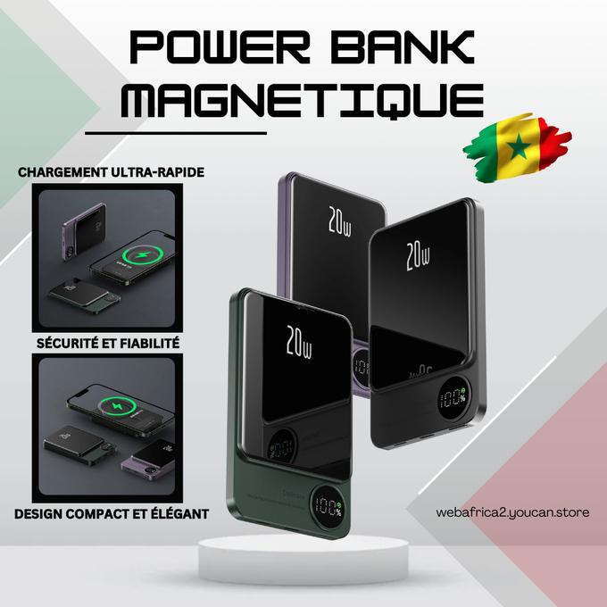 Power bank magnétique 10000 mAh ABIDJAN